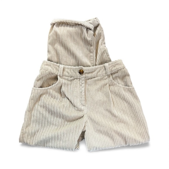 🤍✨ EUC TOPSHOP Cream High Waist Corduroy Pants | Sz 6 - Picture 2 of 6